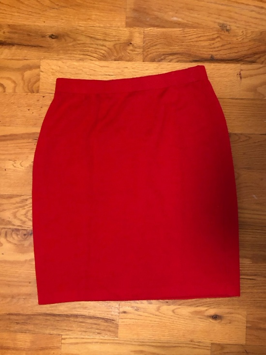 St. John Dresses & Skirts - St. John Collection Red Pencil Mini Skirt